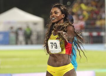 Caterine Ibargüen gana la medalla de oro en el salto triple de los Juegos Centroamericanos y del Caribe Barranquilla 2018. Urrutia fue medalla de plata