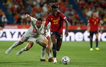 Nico Williams también debutó con España.