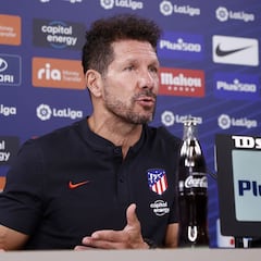 Simeone, sobre sus 10 triunfos ante el Madrid: "He tenido suerte"