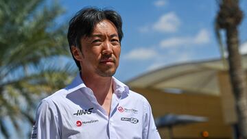 Haas F1 team principal Ayao Komatsu arrives ahead of the first practice session of the Bahrain Formula One Grand Prix at the Bahrain International Circuit in Sakhir on February 29, 2024. (Photo by ANDREJ ISAKOVIC / AFP)