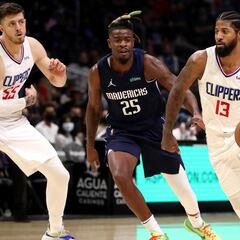 Paul George sofoca la rebelión de unos Mavericks sin Doncic