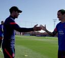 Es pisar el Cerro y le cambia el gesto: el significativo abrazo de Griezmann con el Cholo