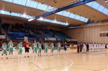 Partido de fútbol sala entre el MRA Xota y el Polaris Murcia.