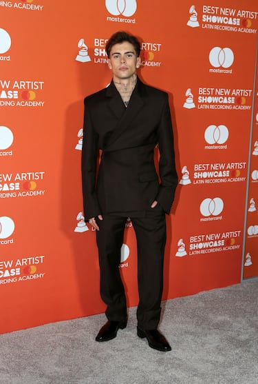 Vypper durante la alfombra roja de los 'Best New Artist Showcase' de los Latin Grammy.