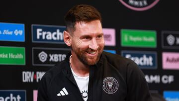 The Argentinean forward gave his first press conference since joining Beckham's MLS side, ahead of the big final on Saturday.