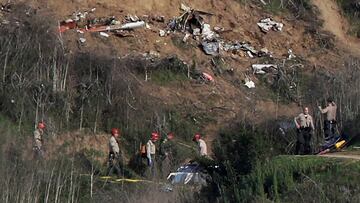 Accidente de helicóptero que causó la muerte de Kobe Bryant.