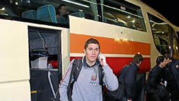 <b>LARGO VIAJE. </b>Lakovic y el Barça, desde Tel Aviv directo a Vitoria.