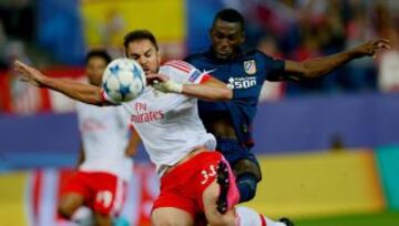 Jackson Martínez tuvo sus primeros 90 minutos en la Champions con la camiseta del Atlético de Madrid.