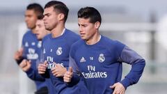 ¡James esta de vuelta! Entrena con el grupo principal del Real