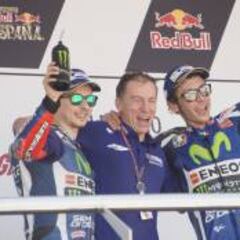 "Genial ver a Rossi arriba, y más siendo nuestro piloto franquicia"