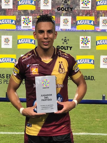 El extremo del Deportes Tolima anotó 10 goles y realizó nueve asistencias. 