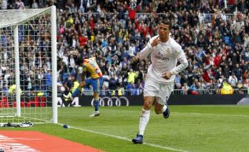 Cristiano anota el tercero para el Real Madrid.