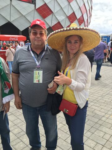 Buen ambiente en el estadio.