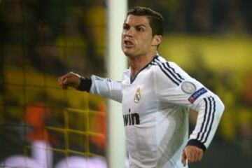 Cristiano Ronaldo celebra el empate.