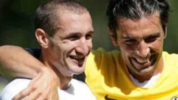 Buffon y Chiellini.