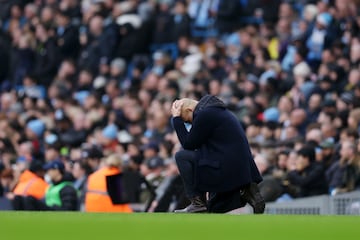 Pep Guardiola sufrió mucho ante el Everton. 