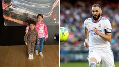 Benzema, loco por el Madrid: La última foto de sus hijos