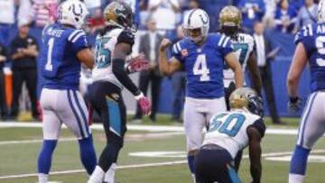 Adam Vinatieri anot&oacute; e la pr&oacute;rroga el field goal que dio la victoria a su equipo con la baja de Andrew Luck.