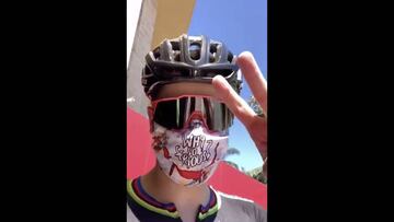 Sagan: "No veía el momento de
pisar los pedales de la bicicleta"