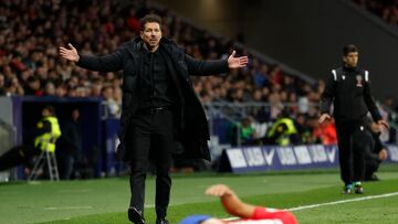 Simeone se queja por una entrada sobre Marcos Llorente.