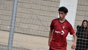 Iker Quintero jugador cadete de Osasuna pretendido por el Athletic