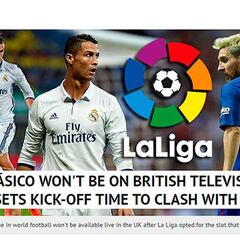 Indignación en Inglaterra por el horario del próximo Clásico