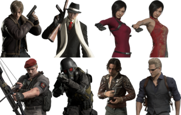 resident evil 4 remake modo mercenarios personajes