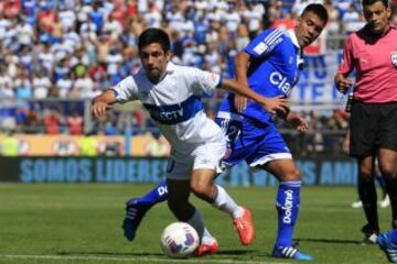 Fue al Sudamericano del 2013, pero no al Mundial por una lesión en una amistosos disputado días antes en España. El volante disputó el Sub 20 del 2015 pero no fue factor. Con Mario Salas como técnico de Universidad Católica ha logrado algo más de continuidad.