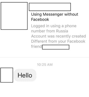 Captura de Messenger que muestra la funci&oacute;n en activo