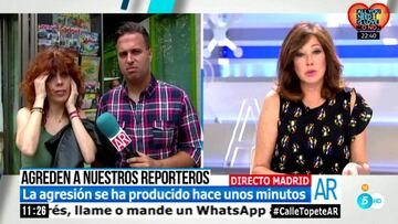El reportero de El Programa de Ana Rosa de Telecinco apedreado en Tetuán