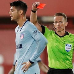 Morata expulsado, se pierde el derbi