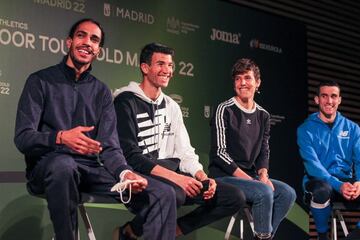 Mohamed Katir, Adel Mechaal, Marta Perez y Mariano Garcia.