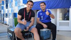 Justo Villar visita a la sub 17 de Paraguay en Rancagua