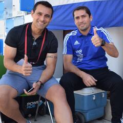 Justo Villar visita a la sub 17 de Paraguay en Rancagua