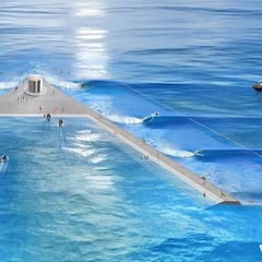 V-Reef: el arrecife artificial de Greg Webber para crear olas en el mar adaptables a las mareas