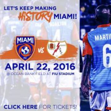 Miami FC vs Rayo OKC.