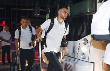 La llegada del Real Madrid a su hotel en Miami