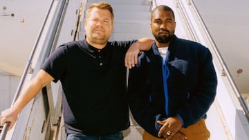 Kanye West y James Corden para &#039;Carpool Karaoke&#039; en &#039;The Late Late Show with James Corden&#039;. Octubre 28, 2019.