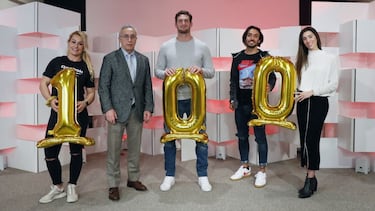 12/04/21 REUNION DE OLIMPICOS EN AS ALEJANDRO BLANCO PRESIDENTE COE Y LOS DEPORTISTAS LYDIA VALENTIN SANDRA AGUILAR FERNANDO CARRO Y NIKOLOZ SHERAZADISHVILI ENTREVISTA