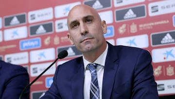 Rubiales, en una comparecencia de la Federación.