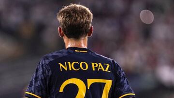 Nico Paz, en la pretemporada con el Real Madrid.