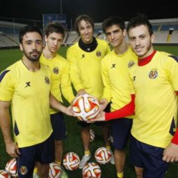 Jaume Costa, Vietto, Pina, Gerard y Espinosa posan en Chipre para AS repletos de fe.