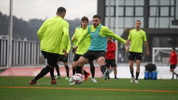 Entrenamiento del Sporting en Mareo.