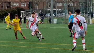 La AD Alcorcón B derrotó al Rayo Vallecano de Madrid B (2-0) en el partido correspondiente a la Jornada 35 en el Grupo 7 de Tercera División RFEF disputado en el Anexo Santo Domingo.