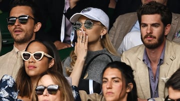 Spotted at Wimbledon with the wedding ring long gone, the singer and new star of ‘Wicked’ is driving relationship rumours.