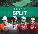 Split acogerá los partidos del Grupo D de la Copa Davis