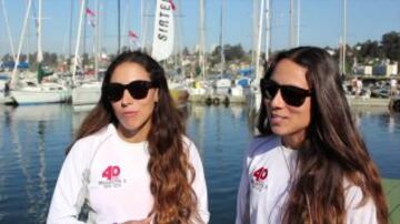 Arantza Gumucio – Begoña Gumucio se clasificación en la vela, en la categoría 49 er. femenino