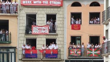 Mensaje a la UEFA en pleno chupinazo por la no sanci¨®n al Bar?a