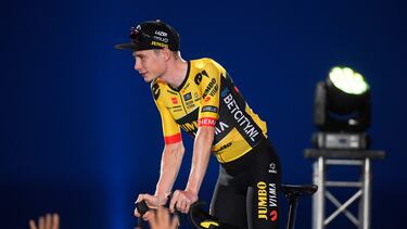 Jonas Vingegaard, en la presentación por equipos de La Vuelta 2023.