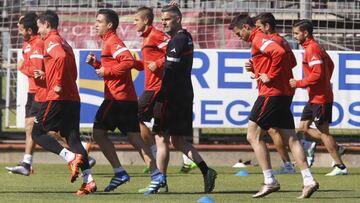 Entrenamiento Real Zaragoza.